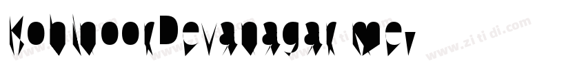 KohinoorDevanagar me字体转换 KohinoorDevanagar me字体转换